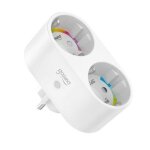 Gosund prise double connect�e intelligente wifi 2. 4ghz 15a blanche