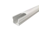 Silamp profil aluminium 2m pour ruban led couvercle opaque
