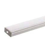 Silamp profil aluminium 2m pour ruban led double range - couvercle blanc opaque
