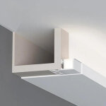 Silamp profil� aluminium blanc 2m pour ruban led int�gration faux - plafond