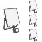 Silumen projecteur led connect wifi rgbw 20w ip44 avec dtecteur de mouvement (lot de 4)
