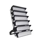 Tsong projecteur led puissant industriel 1500w 170lm / w ip66 noir orientable - blanc neutre 4000k - ...