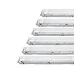 Silumen rglette tanche 150 cm double pour tube led t8 ip65 (boitier vide) (pack de 6)