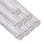 Silamp rglette led tanche double pour tubes led t8 150cm ip65 (boitier vide) (pack de 8)