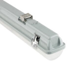 Silamp rglette led tanche double pour tubes led t8 60cm ip65 (boitier vide)