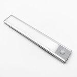 Silamp r�glette led rechargeable usb 24cm ip40 avec d�tecteur de mouvement - blanc neutre 4000k - 5500k ...