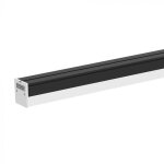 Vtac rglette linaire fine interconnectable 120cm 40w noir - blanc neutre 4000k - 5500k