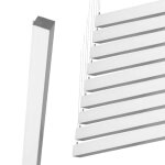 Silumen rglette suspendue led large 120cm 35w argent (pack de 10) - blanc neutre 4000k - 5500k