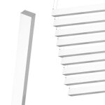 Silumen rglette suspendue led large 120cm 35w blanc (pack de 10) - blanc neutre 4000k - 5500k
