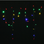 Fomax rideau lumineux 600led ip44 10m, 8 modes avec timer - multicolore