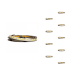 Silamp ruban led 12v 5m 5050 ip20 60led / m (pack de 10) - blanc chaud 2300k - 3500k