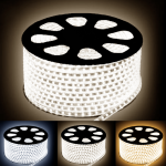 Silamp ruban led 50m 220v recoupable 5050 ip65 60led / m - blanc froid 6000k - 8000k
