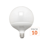 Silamp pack de 10 - ampoule led e27 18w 220v g95 300� - blanc neutre 4000k - 5500k