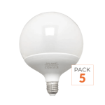 Silamp ampoule led e27 18w 220v g95 300� (pack de 5) - blanc neutre 4000k - 5500k