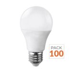 Silamp ampoule led e27 9w 220v a60 180� (pack de 100) - blanc neutre 4000k - 5500k
