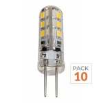 Silamp ampoule led g4 2w 12v smd2835 24led 360� (pack de 10) - blanc froid 6000k - 8000k