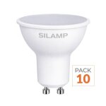 Silamp ampoule led gu10 8w 220v (pack de 10) - blanc neutre 4000k - 5500k