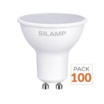 Silamp ampoule led gu10 8w 220v (pack de 100) - blanc froid 6000k - 8000k