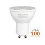 Silamp ampoule led gu10 dimmable 8w 220v smd2835 par16 60� (pack de 100) - blanc froid 6000k - 8000k