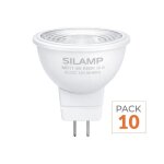 Silamp ampoule led gu4 / mr11 4w 12v (pack de 10) - blanc chaud 2300k - 3500k