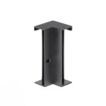 Silamp connecteur d'angle pour profil aluminium plinthe couleur noir