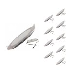 Silamp downlight dalle led extra plate ronde alu 18w (pack de 10) - blanc chaud 2300k - 3500k Silamp downlight dalle led extra plate ronde alu 18w (pack de 10) - blanc chaud 2300k - 3500k