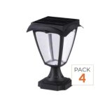 Silamp lanterne solaire connect�e � poser rgbw ip54 (lot de 4)