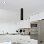 Silamp luminaire suspendu gu10 ip20 30cm noir
