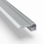 Silamp nez de marche alu 2m gris pour ruban led 10mm