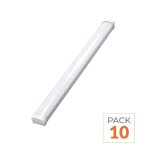 Silamp r�glette led �tanche 120cm 36w ip65 - pack de 10 - blanc neutre 4000k - 5500k