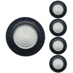 Silamp pack de 5 - suspension industrielle led highbay ufo 100w ip65 90� - blanc froid 6000k - 8000k