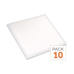 Silamp panneau led 18w 30x30cm cct contour blanc - 3000k / 4000k / 6500k (pack de 10)