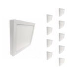 Silamp plafonnier led 24w 220v carr (pack de 10) - blanc chaud 2300k - 3500k