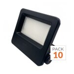 Silamp projecteurs led ext�rieur 50w ip65 noir (pack de 10) - blanc froid 6000k - 8000k