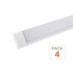 Silamp r�glette led 150cm 60w - pack de 4 - blanc neutre 4000k - 5500k
