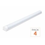 Silamp r�glette led 90cm 36w (pack de 4) - blanc chaud 2300k - 3500k