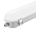 Silamp r�glette led �tanche 150cm 50w 125lm / w ip65 avec d�tecteur int�gr� - blanc neutre 4000k - 5500k ...