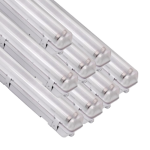 Silamp r�glette led �tanche double pour tubes led t8 120cm ip65 (boitier vide) - pack de 8