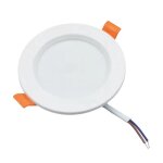 Silamp spot led encastrable plat �tanche 7w blanc transformateur int�gr� - blanc chaud 2300k - 3500k