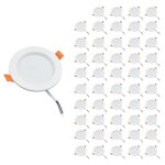 Silamp spot led encastrable plat tanche 7w blanc transformateur intgr (pack de 50) - blanc chaud 2300k ...