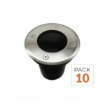Silamp spot led ext�rieur encastrable pour ampoule gu10 - pack de 10