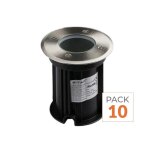 Silamp pack de 10 - spot led ext�rieur encastrable ip65 pour ampoule gu10