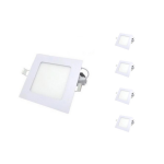 Silamp spot led extra plat carr blanc 24w (pack de 5) - blanc chaud 2300k - 3500k
