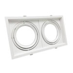 Silamp support double encastrable pour ampoules led ar111