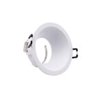 Silamp support encastrable spot rond blanc mat pour ampoule gu10
