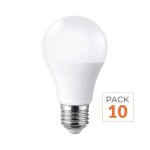 Silumen pack de 10 - ampoule e27 led 8. 5w a60 - blanc neutre 4000k - 5500k