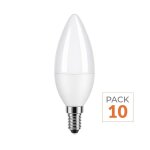 Silumen ampoule led e14 4. 8w c37 (pack de 10) - blanc chaud 2300k - 3500k