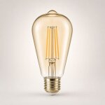 Silumen ampoule led filament connect�e wifi e27 4w ambr�e st64 cct - 2700k / 6500k