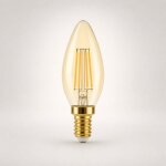 Silumen ampoule led filament dimmable e14 4w ambr�e c37 - blanc chaud (2300k - 3500k)