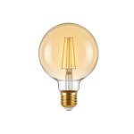 Silumen ampoule led filament dimmable e27 8w ambr�e g95 - blanc chaud (2300k - 3500k)